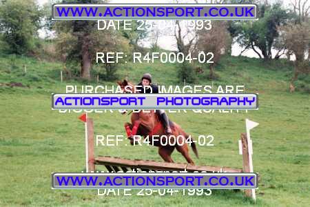 Photo: R4F0004-02 ActionSport Photography 25/04/1993 Woodfield Stables Novice Cross Country - Cann Lane  CrossCountry