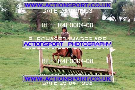 Photo: R4F0004-08 ActionSport Photography 25/04/1993 Woodfield Stables Novice Cross Country - Cann Lane  CrossCountry