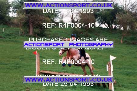 Photo: R4F0004-10 ActionSport Photography 25/04/1993 Woodfield Stables Novice Cross Country - Cann Lane  CrossCountry