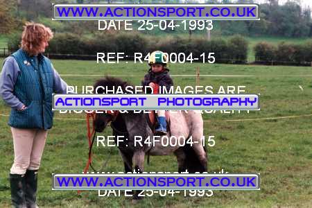 Photo: R4F0004-15 ActionSport Photography 25/04/1993 Woodfield Stables Novice Cross Country - Cann Lane  CrossCountry