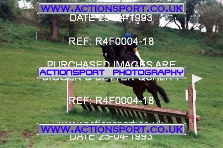 Photo: R4F0004-18 ActionSport Photography 25/04/1993 Woodfield Stables Novice Cross Country - Cann Lane  CrossCountry