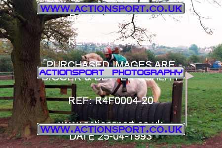Photo: R4F0004-20 ActionSport Photography 25/04/1993 Woodfield Stables Novice Cross Country - Cann Lane  CrossCountry