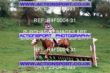 Photo: R4F0004-31 ActionSport Photography 25/04/1993 Woodfield Stables Novice Cross Country - Cann Lane  CrossCountry