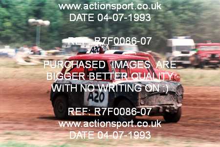 Photo: R7F0086-07 ActionSport Photography 04/07/1993 Bristol South Autograss Club - Winterbourne  _2_Mens #20