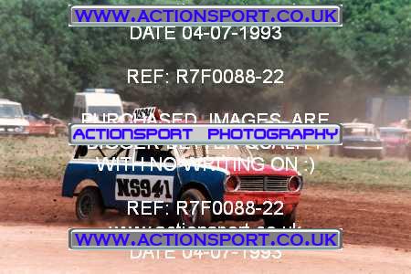 Photo: R7F0088-22 ActionSport Photography 04/07/1993 Bristol South Autograss Club - Winterbourne  _2_Mens #941