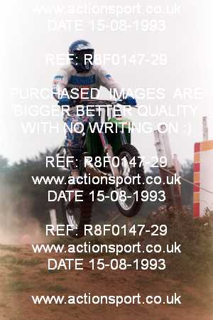 Photo: R8F0147-29 ActionSport Photography 15/08/1993 AMCA Gloucester MXC [125 250 500cc Championships] - Haresfield  _4_JuniorsSupport #70
