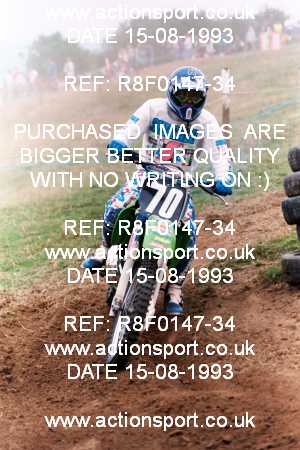 Photo: R8F0147-34 ActionSport Photography 15/08/1993 AMCA Gloucester MXC [125 250 500cc Championships] - Haresfield  _4_JuniorsSupport #70