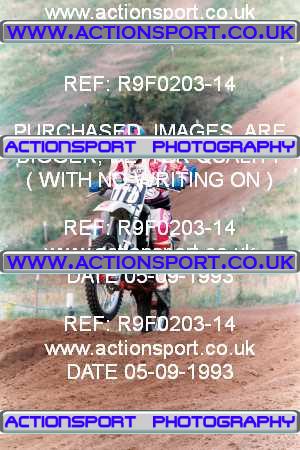 Photo: R9F0203-14 ActionSport Photography 05/09/1993 AMCA Tormarton MXC - St Catherines _1_Junior125s #118