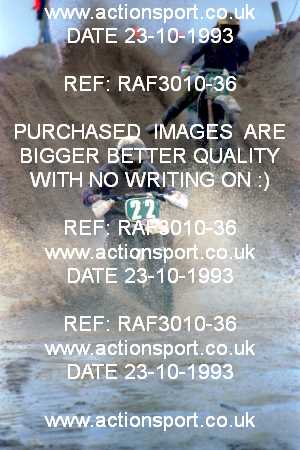 Photo: RAF3010-36 ActionSport Photography 23,24/10/1993 Weston Beach Race  _1_Sunday #22