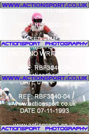 Photo: RBF3040-04 ActionSport Photography 07/11/1993 AMCA Gloucester MXC - Haresfield _6_125-500Seniors #133