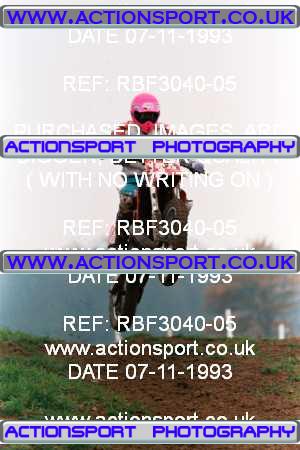 Photo: RBF3040-05 ActionSport Photography 07/11/1993 AMCA Gloucester MXC - Haresfield _6_125-500Seniors #133