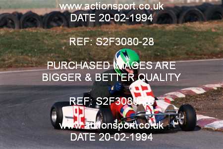 Photo: S2F3080-28 ActionSport Photography 20/02/1994 Shenington Kart Club  _3_JuniorTKM #92