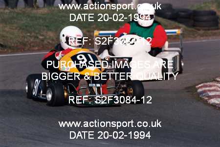 Photo: S2F3084-12 ActionSport Photography 20/02/1994 Shenington Kart Club  _7_250National #20