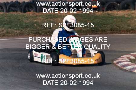 Photo: S2F3085-15 ActionSport Photography 20/02/1994 Shenington Kart Club  _8_100C92-100A #18