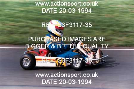 Photo: S3F3117-35 ActionSport Photography 20/03/1994 Shenington Kart Club  _1_Cadets #32