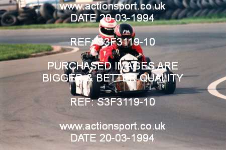 Photo: S3F3119-10 ActionSport Photography 20/03/1994 Shenington Kart Club  _3_JuniorTKM #37