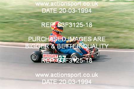 Photo: S3F3125-18 ActionSport Photography 20/03/1994 Shenington Kart Club  _9_100A-FA #27