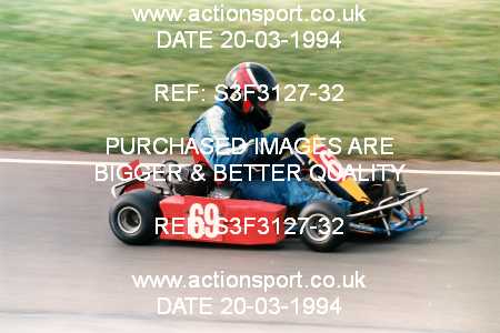 Photo: S3F3127-32 ActionSport Photography 20/03/1994 Shenington Kart Club  _6_SeniorTKM #69