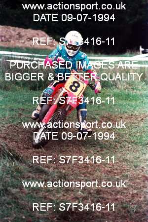 Photo: S7F3416-11 ActionSport Photography 09/07/1994 South Somerset SSC Festival of Motocross - Colyton  _1_Experts #8