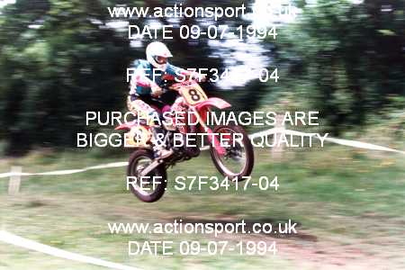 Photo: S7F3417-04 ActionSport Photography 09/07/1994 South Somerset SSC Festival of Motocross - Colyton  _1_Experts #8