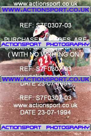 Photo: S7F0307-03 ActionSport Photography 23/07/1994 Corsham SSC Masters of Motocross _3_80s #22