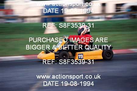 Photo: S8F3539-31 ActionSport Photography 19/08/1994 Ulster Kart Club Irish Kart Gran Prix - Nutts Corner _4_JuniorTKM-JuniorClubman #73