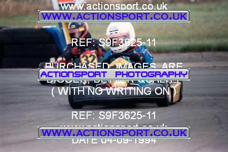 Photo: S9F3625-11 ActionSport Photography 04/09/1994 Midlands Kart Championship - Little Rissington _4_Cadets #32