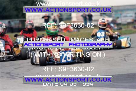 Photo: S9F3630-02 ActionSport Photography 04/09/1994 Midlands Kart Championship - Little Rissington _8_125PnR #28