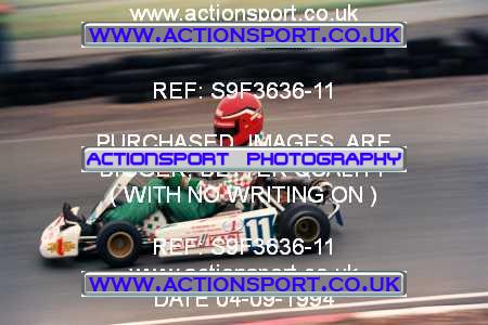 Photo: S9F3636-11 ActionSport Photography 04/09/1994 Midlands Kart Championship - Little Rissington _5_Junior100B #11