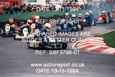 Photo: SBF3798-01 ActionSport Photography 13/11/1994 Yorkshire Kart Club - Wombwell  _2_Formula100 #19