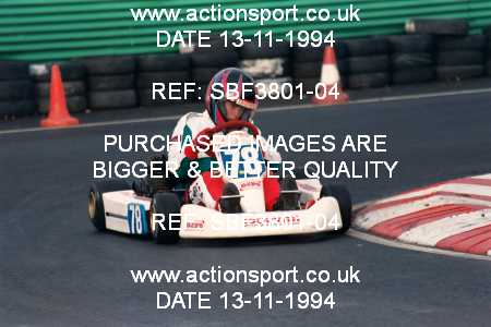 Photo: SBF3801-04 ActionSport Photography 13/11/1994 Yorkshire Kart Club - Wombwell  _5_JuniorCombined #78