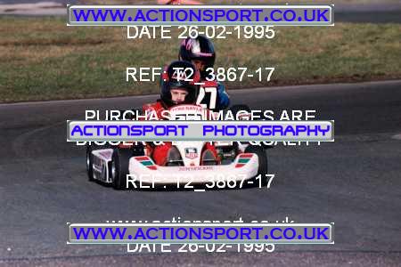 Photo: T2_3867-17 ActionSport Photography 26/02/1995 Wigan Kart Club - Three Sisters  _2_Cadets #17
