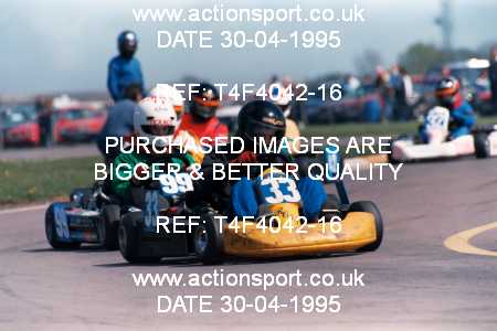 Photo: T4F4042-16 ActionSport Photography 30/04/1995 Dunkeswell Kart Club _2_JuniorTKM #33