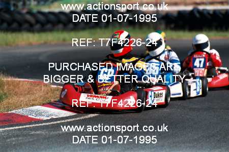 Photo: T7F4226-24 ActionSport Photography 01/07/1995 Ulster Kart Club 5 Nations Championship - Nutts Corner _6_JuniorTKM : Unidentified
