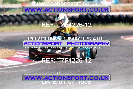 Photo: T7F4226-12 ActionSport Photography 01/07/1995 Ulster Kart Club 5 Nations Championship - Nutts Corner _5_Junior100B_Rookie #85