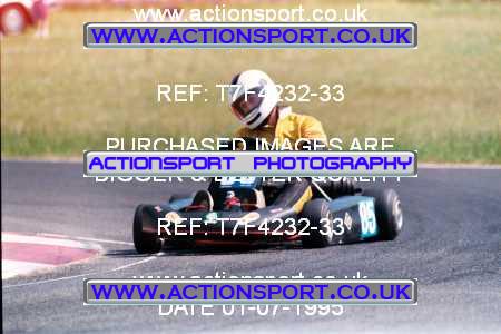 Photo: T7F4232-33 ActionSport Photography 01/07/1995 Ulster Kart Club 5 Nations Championship - Nutts Corner _5_Junior100B_Rookie #85