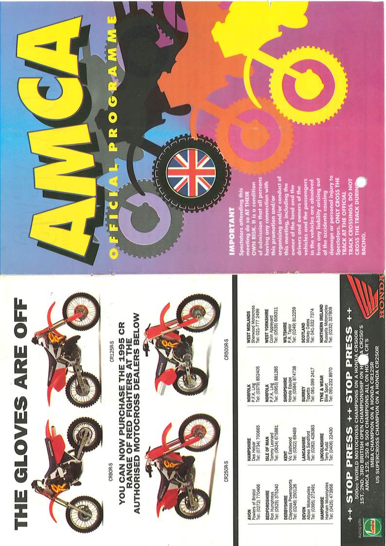 Event programme page