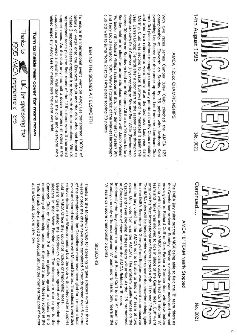 Event programme page