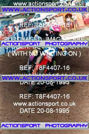 Photo: T8F4407-16 ActionSport Photography 20/08/1995 AMCA Rossendale MXC [Honda Pilots] - Whalley Nab _2_125Juniors #22