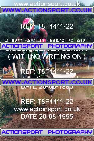 Photo: T8F4411-22 ActionSport Photography 20/08/1995 AMCA Rossendale MXC [Honda Pilots] - Whalley Nab _6_125Seniors #12