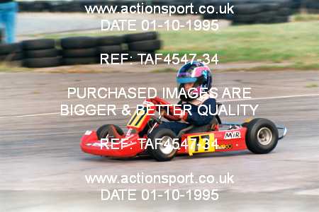 Photo: TAF4547-34 ActionSport Photography 01/10/1995 Rissington Kart Club  _4_Cadets #77