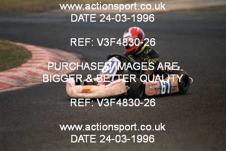 Photo: V3F4830-26 ActionSport Photography 24/03/1996 Manchester & Buxton Kart Club - Three Sisters, Wigan  _5_JuniorTKM #61