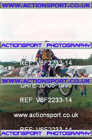Photo: V6F2233-14 ActionSport Photography 30/06/1996 AMCA Shepshed SMC - Wymeswold _8_250Seniors #1