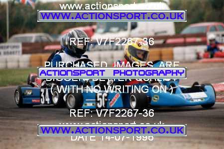 Photo: V7F2267-36 ActionSport Photography 14/07/1996 Hunts Kart Club - Kimbolton _2_JuniorTKM #34