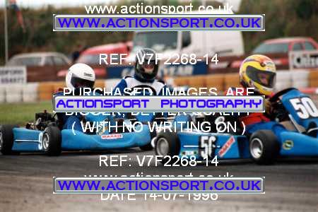 Photo: V7F2268-14 ActionSport Photography 14/07/1996 Hunts Kart Club - Kimbolton _2_JuniorTKM #34