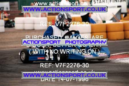 Photo: V7F2276-30 ActionSport Photography 14/07/1996 Hunts Kart Club - Kimbolton _2_JuniorTKM #34