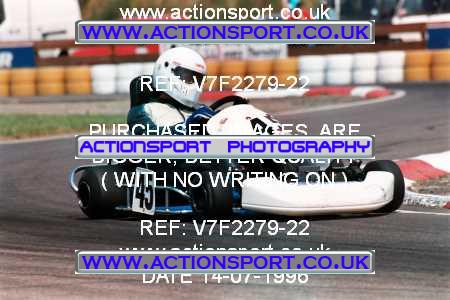 Photo: V7F2279-22 ActionSport Photography 14/07/1996 Hunts Kart Club - Kimbolton _7_250S #45