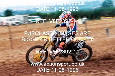 Photo: V8F2392-14 ActionSport Photography 11/08/1996 AMCA Brierly Hill MX - Six Ashes, Kings Nordley _2_JuniorsGroup1 #86