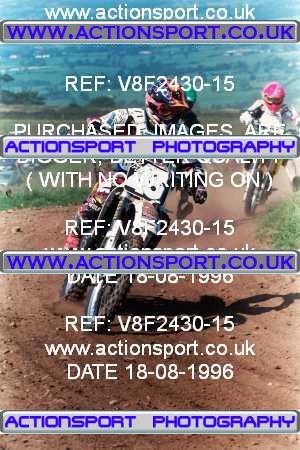 Photo: V8F2430-15 ActionSport Photography 18/08/1996 AMCA Rossendale MXC [Honda Pilots]  - Whalley Nab _7_125Juniors #43