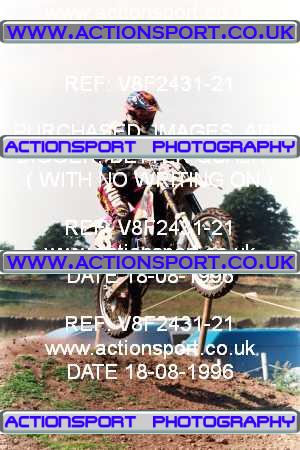 Photo: V8F2431-21 ActionSport Photography 18/08/1996 AMCA Rossendale MXC [Honda Pilots]  - Whalley Nab _7_125Juniors #43